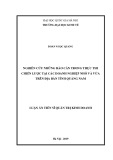 Luận văn Thạc sĩ Quản lý kinh tế: Nghiên cứu những rào cản trong thực thi chiến lược tại các doanh nghiệp nhỏ và vừa trên địa bàn tỉnh Quảng Nam