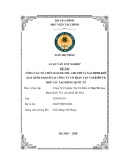 Luận văn tốt nghiệp ngành Kế toán: Kế toán doanh thu, chi phí và xác định kết quả kinh doanh tại Công ty Cổ phần vận tải biển và hợp tác lao động quốc tế