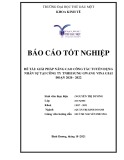 Báo cáo tốt nghiệp: Giải pháp nâng cao công tác tuyển dụng nhân sự tại Công ty TNHH SUNG GWANG VINA giai đoạn 2020 – 2022