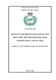 Khóa luận tốt nghiệp: Khảo sát đặc điểm vi sinh và sử dụng kháng sinh điều trị viêm phổi tại Bệnh viện 74