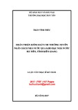 Luận văn Thạc sĩ Kế toán: Hoàn thiện kiểm soát chi thường xuyên ngân sách nhà nước qua kho bạc nhà nước Hà Tiên, tỉnh Kiên Giang