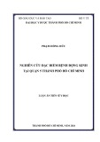 Luận án Tiến sĩ Y học: Nghiên cứu đặc điểm bệnh động kinh tại quận 5 thành phố Hồ Chí Minh