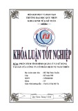 Khoá luận tốt nghiệp: Phân tích tình hình quản lý và sử dụng tài sản của công ty cổ phần dịch vụ Nam Thiên