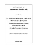 Khóa luận tốt nghiệp ngành Dược: Xây dựng quy trình định lượng rutin trong dược liệu nụ Hòe (Styphnolobium japonicum (L.) Schott.) bằng phương pháp sắc ký lỏng hiệu năng cao