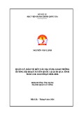 Luận văn Thạc sĩ Quản lý công: Quản lý, bảo vệ kết cấu hạ tầng giao thông đường bộ đoạn tuyến quốc lộ 26 đi qua tỉnh Đắk Lắk giai đoạn 2024 - 2026