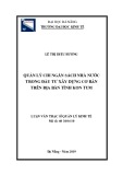 Tóm tắt luận văn Thạc sĩ Quản lý kinh tế: Quản lý chi ngân sách Nhà nước trong đầu tư xây dựng cơ bản trên địa bàn tỉnh Kon Tum