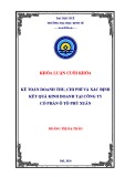 Khóa luận cuối khóa: Kế toán doanh thu, chi phí và xác định kết quả kinh doanh tại Công ty Cổ phần Ô tô Phú Xuân