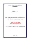 Luận văn Thạc sĩ Quản trị kinh doanh: Giải pháp nâng cao chất lượng sản phẩm của Công ty TNHH Intertex Vina