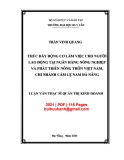Luận văn Thạc sĩ Quản trị kinh doanh: Thúc đẩy động cơ làm việc cho người lao động tại Ngân hàng Nông nghiệp và Phát triển Nông thôn Việt Nam - Chi nhánh Cẩm Lệ Nam Đà Nẵng