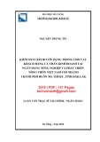 Luận văn Thạc sĩ Tài chính ngân hàng: Kiểm soát rủi ro tín dụng trong cho vay khách hàng cá nhân kinh doanh tại Ngân hàng Nông nghiệp và Phát triển Nông thôn Việt Nam chi nhánh thành phố Buôn Ma Thuật, tỉnh Đăk Lăk