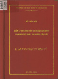 Luận văn Thạc sĩ Kinh tế: Quản lý huy động vốn tại Ngân hàng TMCP Hàng hải Việt Nam - Chi nhánh Cầu Giấy
