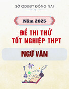 Đề thi thử tốt nghiệp THPT môn Ngữ văn năm 2025 có đáp án - Sở GD&ĐT Đồng Nai