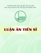 Luận án Tiến sĩ Du lịch: Những yếu tố ảnh hưởng đến du lịch trải nghiệm văn hóa tại Hà Nội