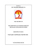 Luận văn Thạc sĩ Luật Hiến pháp và Luật Hành chính: Thực hiện pháp luật về số hóa sổ hộ tịch trên địa bàn Thành phố Hồ Chí Minh