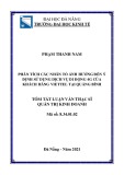 Tóm tắt luận văn Thạc sĩ Quản trị kinh doanh: Phân tích các nhân tố ảnh hưởng đến ý định sử dụng dịch vụ di động 4G của khách hàng Viettel tại Quảng Bình