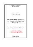 Luận văn Thạc sĩ Tài chính ngân hàng: Phân tích hoạt động cho vay của Quỹ tín dụng nhân dân Hòa Bình tỉnh Kon Tum
