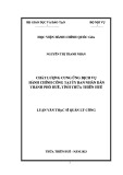 Luận văn Thạc sĩ Quản lý công: Chất lượng cung ứng dịch vụ hành chính công tại ủy ban nhân dân thành phố Huế, tỉnh Thừa Thiên Huế
