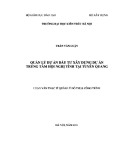 Luận văn Thạc sĩ Quản lý đô thị: Quản lý dự án đầu tư xây dựng dự án Trung tâm hội nghị tỉnh tại Tuyên Quang