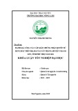 Khóa luận tốt nghiệp: Đánh giá công tác cấp giấy chứng nhận Quyền sử dụng đất tại xã Tất Thắng, huyện Thanh Sơn, tỉnh Phú Thọ năm 2018