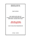 Luận văn Thạc sĩ Quản trị kinh doanh:  Phát triển nguồn nhân lực tại Trung tâm vận hành khai thác mạng Miền trung – Ban Khai Thác Mạng