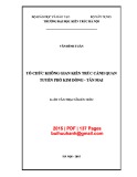 Luận văn Thạc sĩ Kiến trúc: Tổ chức không gian kiến trúc cảnh quan tuyền phổ Kim Đồng - Tân Mai
