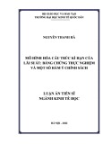 Luận án Tiến sĩ Kinh tế: Mô hình hóa cấu trúc kì hạn của lãi suất: Bằng chứng thực nghiệm và một số hàm ý chính sách