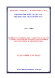 Luận án Tiến sĩ Kỹ thuật: Nghiên cứu cơ sở khoa học và khả năng di chuyển của tôm càng xanh (M. rosenbergii) áp dụng cho đường di cư qua đập Phước Hòa