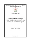 Luận án Tiến sĩ Y học: Nghiên cứu ứng dụng phẫu thuật nội soi ngực bóc u cơ lành tính thực quản