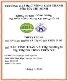 Đồ án Dao động và tiếng ồn trên ô tô: Tính toán và thử nghiệm hệ thống treo trên xe
