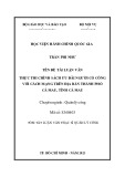 Tóm tắt Luận văn Thạc sĩ Quản lý công: Thực thi chính sách ưu đãi người có công với cách mạng trên địa bàn thành phố Cà Mau, tỉnh Cà Mau