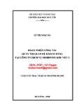 Luận văn Thạc sĩ Quản trị kinh doanh: Hoàn thiện công tác quản trị quan hệ khách hàng tại Công ty Dịch vụ Mobifone khu vực 3
