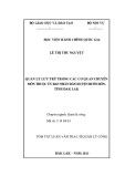 Tóm tắt Luận văn Thạc sĩ Quản lý công: Quản lý lưu trữ trong các cơ quan chuyên môn thuộc Ủy ban nhân dân huyện Buôn Đôn, tỉnh Đắk Lắk