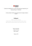 Master's thesis of Business: Cultural intelligence in the transnational teaching of accounting in Vietnam