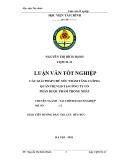 Luận văn tốt nghiệp: Các giải pháp chủ yếu nhằm tăng cường quản trị vốn lưu động tại Công ty Cổ phần Dược phẩm Thống Nhất