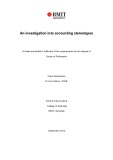 Doctoral thesis of Philosophy: An investigation into accounting stereotypes