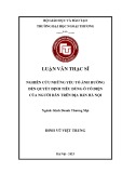 Luận văn Thạc sĩ Kinh doanh thương mại: Nghiên cứu yếu tố ảnh hưởng đến quyết định tiêu dùng ô tô điện của người dân trên địa bàn Hà Nội