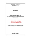 Luận văn Thạc sĩ Quản trị kinh doanh: Đào tạo nguồn nhân lực tại Công ty TNHH MTV thí nghiệm Điện miền Trung