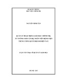 Luận văn Thạc sĩ Quản lý giáo dục: Nghiên cứu giải pháp quản lý hoạt động giáo dục chính trị, tư tưởng cho cán bộ, nhân viên Bệnh viện Trung ương Quân đội 108 hiện nay