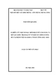 Luận án Tiến sĩ Y học: Nghiên cứu một số đặc điểm dịch tễ lâm sàng và kết quả điều trị hoại tử vô khuẩn chỏm xương đùi tại Bệnh viện Đa khoa TTH Hà Tĩnh (2022-2023)