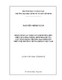 Luận văn Thạc sĩ Kinh tế: Phân tích các nhân tố ảnh hưởng đến hiệu quả hoạt động kinh doanh của các Ngân hàng thương mại niêm yết trên thị trường chứng khoán Việt Nam