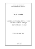Luận án Tiến sĩ Địa chất: Đặc điểm cấu trúc địa chất và ý nghĩa đối với dầu khí của khu vực trung tâm Bồn An Châu
