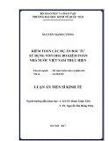 Luận án Tiến sĩ Kinh tế: Kiểm toán các dự án đầu tư sử dụng vốn ODA do kiểm toán nhà nước Việt Nam thực hiện