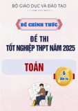 Đề thi chính thức tốt nghiệp THPT năm 2025 môn Toán có đáp án