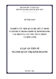 Luận án Tiến sĩ Quản trị kinh doanh: Nghiên cứu mối quan hệ giữa ý định và hành vi trong khởi sự kinh doanh: Vai trò của các yếu tố cá nhân và bối cảnh