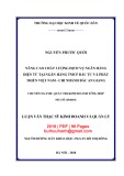 Luận văn Thạc sĩ Quản trị kinh doanh: Nâng cao chất lượng dịch vụ ngân hàng điện tử tại Ngân hàng TMCP Đầu tư và Phát triển Việt Nam - Chi nhánh bắc An Giang