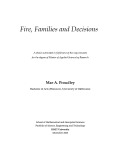 Master's thesis of Applied Science: Fire, families and decisions