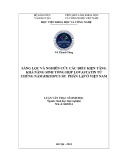 Luận văn Thạc sĩ Sinh học: Sàng lọc và nghiên cứu các điều kiện tăng khả năng sinh tổng hợp lovastatin từ chủng nấm Rhizopus sp. phân lập ở Việt Nam