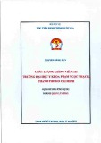 Đề án tốt nghiệp: Chất lượng giảng viên tại Trường Đại học Y khoa Phạm Ngọc Thạch, Thành phố Hồ Chí Minh
