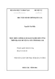 Tóm tắt Luận văn Thạc sĩ Quản lý công: Thực hiện chính sách giảm nghèo bền vững trên địa bàn huyện Ea Súp, tỉnh Đắk Lắk