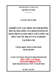 Luận văn Thạc sĩ Quản trị kinh doanh: Nghiên cứu các nhân tố ảnh hưởng đến sự hài lòng của khách hàng sử dụng dịch vụ bảo trì và sửa chữa xe máy tại các Đại lý của Yamaha tại Đăk Lăk